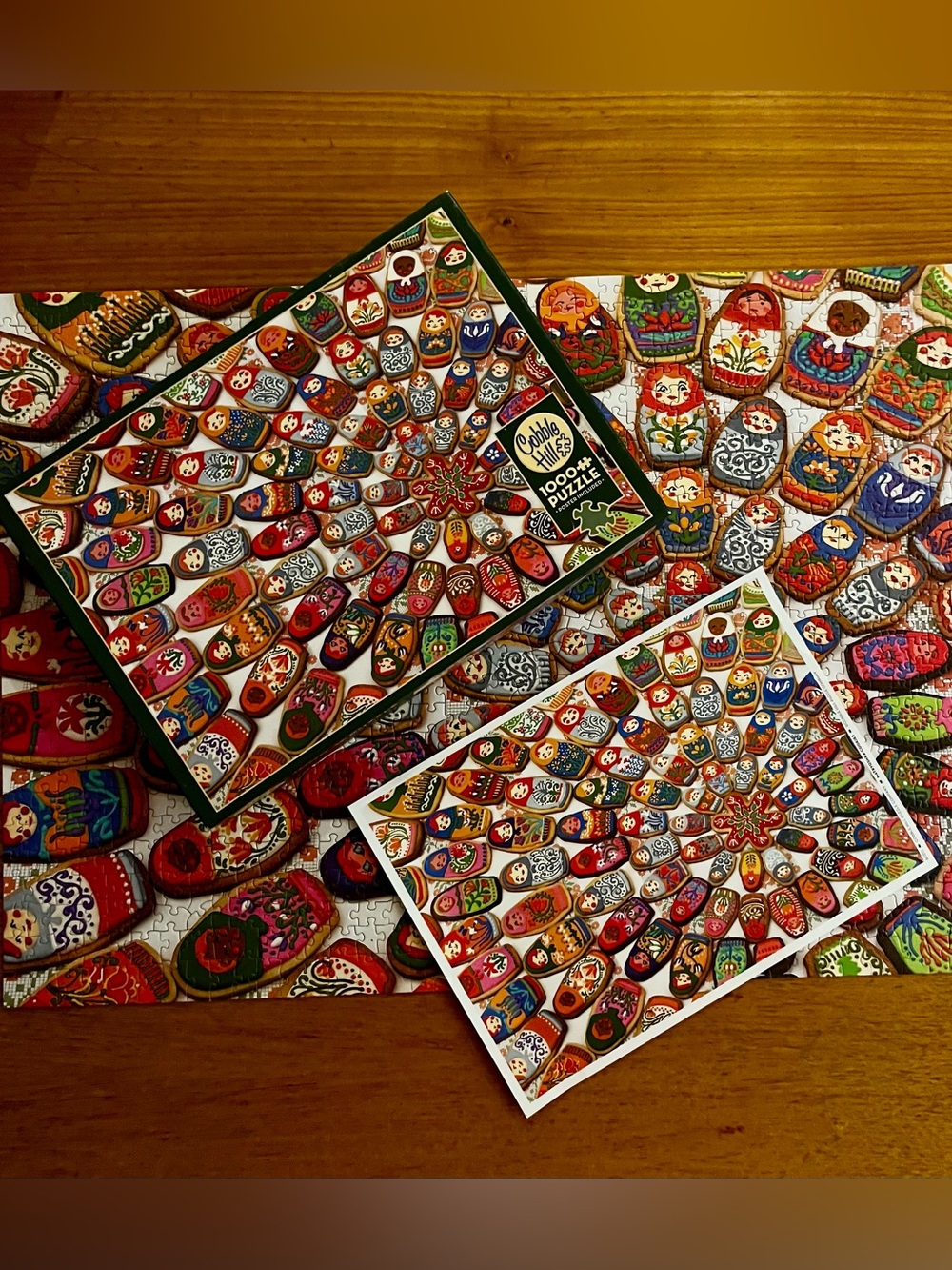 Matryoshka Nesting Doll Cookies 1000 Piece Jigsaw Puzzle Cobble Hill - Picture 4 of 6